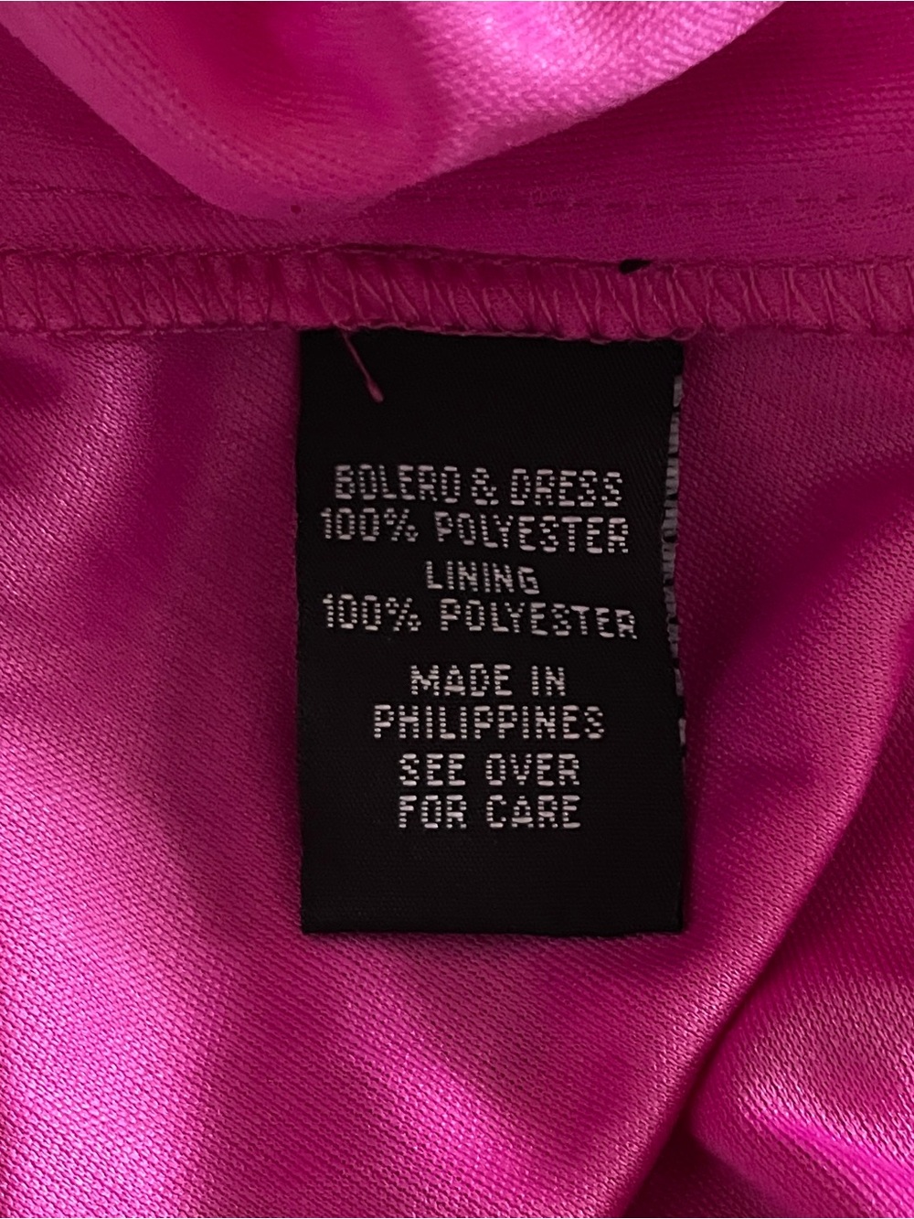 Amy Byer Girls Magenta Ombré Glitter Party Dress with Attached Bolero Size 10 - Picture 6 of 10